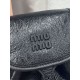Replica di lusso Zaino Miu Miu 26s pelle cerata 5bc043 22cm nero Replica perfetta Zaino Miu Miu 26s pelle cerata 5bc043 22cm nero Imitazione Falsa