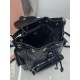 Replica di lusso Zaino Miu Miu 26s pelle cerata 5bc043 22cm nero Replica perfetta Zaino Miu Miu 26s pelle cerata 5bc043 22cm nero Imitazione Falsa