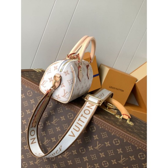 Replica perfetta Borsa Speedy 18 LV M24606 M46970 M24474 Bianco Imitazione Falsa