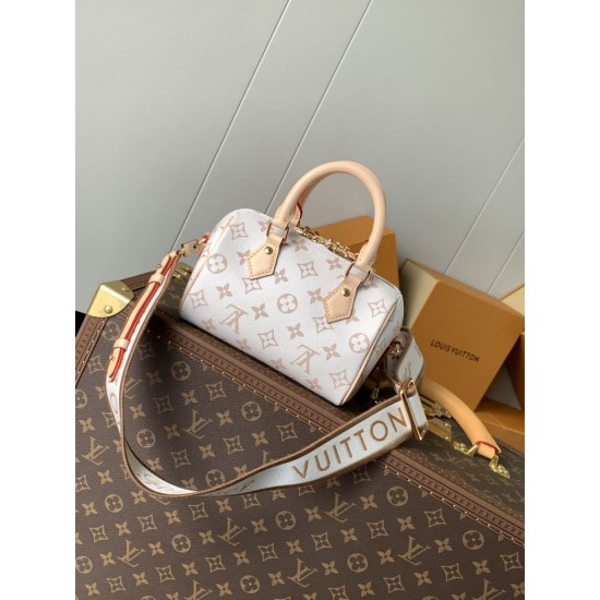 Replica perfetta Borsa Speedy 18 LV M24606 M46970 M24474 Bianco Imitazione Falsa