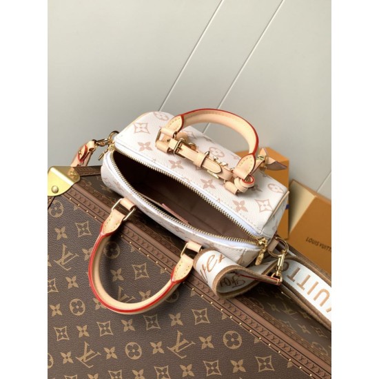 Replica perfetta Borsa Speedy 18 LV M24606 M46970 M24474 Bianco Imitazione Falsa