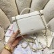 Replica perfetta Borsa Chanel AS5347 Vanity con catena 23cm Bianco Imitazione Falsa