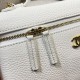Replica perfetta Borsa Chanel AS5347 Vanity con catena 23cm Bianco Imitazione Falsa