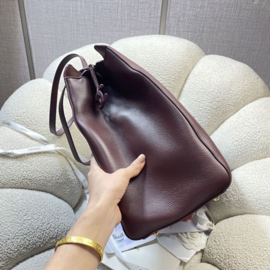 Replica di lusso Borsa tote Chanel AS6245 Super bordeaux Replica perfetta Borsa tote Chanel AS6245 Super bordeaux Imitazione Falsa