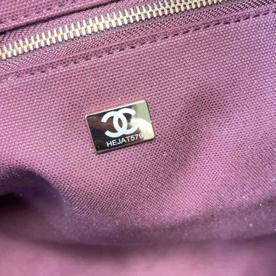 Replica di lusso Borsa tote Chanel AS6245 Super bordeaux Replica perfetta Borsa tote Chanel AS6245 Super bordeaux Imitazione Falsa