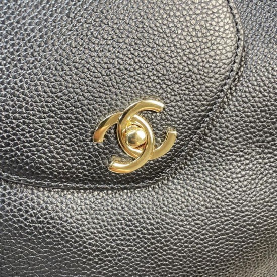 Replica di lusso Borsa tote Chanel AS6245 Super Nero Replica perfetta Borsa tote Chanel AS6245 Super Nero Imitazione Falsa