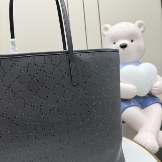 Replica di lusso Borsa tote grande Gucci 874745 Tribeca con perforazioni nera Replica perfetta Borsa tote grande Gucci 874745 Tribeca con perforazioni nera Imitazione Falsa