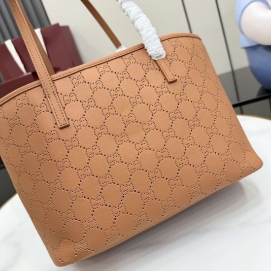 Replica di lusso Borsa tote Gucci 875236 Tribeca con perforazioni giallo terroso Replica perfetta Borsa tote Gucci 875236 Tribeca con perforazioni giallo terroso Imitazione Falsa