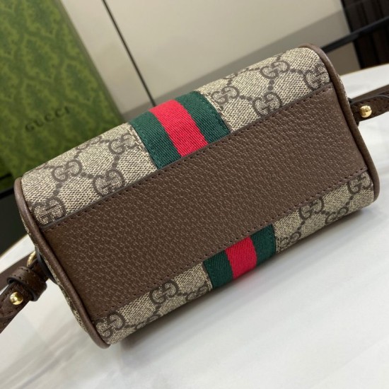 Replica di lusso Borsa Mini Boston Gucci Ophidia 781490 marrone Replica perfetta Borsa Mini Boston Gucci Ophidia 781490 marrone Imitazione Falsa