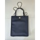 Replica di lusso Borsa shopping verticale piccola Chanel AS6452 Nero Replica perfetta Borsa shopping verticale piccola Chanel AS6452 Nero Imitazione Falsa