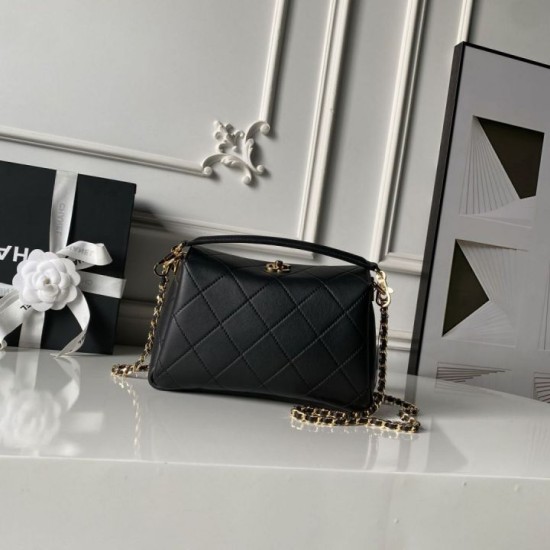 Replica di lusso Borsa a tracolla Chanel 26S AS6255 Nero Replica perfetta Borsa a tracolla Chanel 26S AS6255 Nero Imitazione Falsa