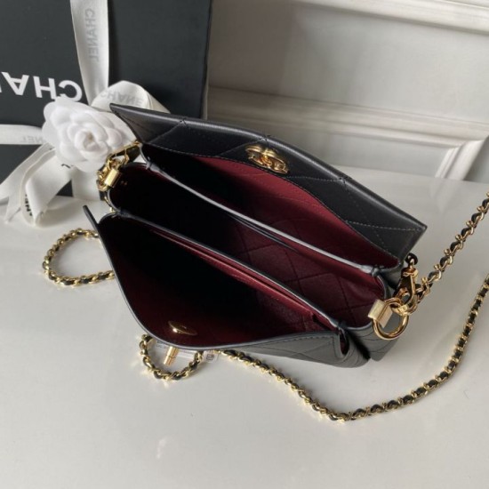Replica di lusso Borsa a tracolla Chanel 26S AS6255 Nero Replica perfetta Borsa a tracolla Chanel 26S AS6255 Nero Imitazione Falsa