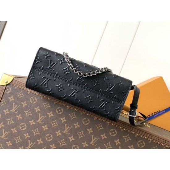 Replica perfetta LV onthego PM Codice variabile Chip M14576 Nero Imitazione Falsa