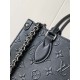 Replica perfetta LV onthego PM Codice variabile Chip M14576 Nero Imitazione Falsa