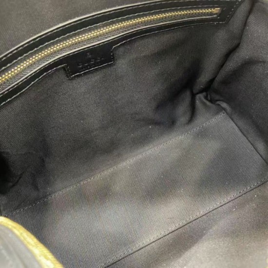 Replica di lusso Borsa Gucci Boston media con emblema GG 848886 Nero Replica perfetta Borsa Gucci Boston media con emblema GG 848886 Nero Imitazione Falsa
