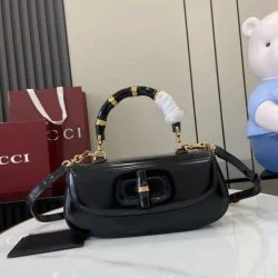Replica perfetta Borsa Gucci Bamboo Diva 827750 nera Imitazione Falsa