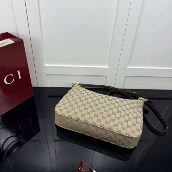 Replica perfetta Borsa a tracolla Gucci Lady Lunetta Chain A0060A Marrone Imitazione Falsa