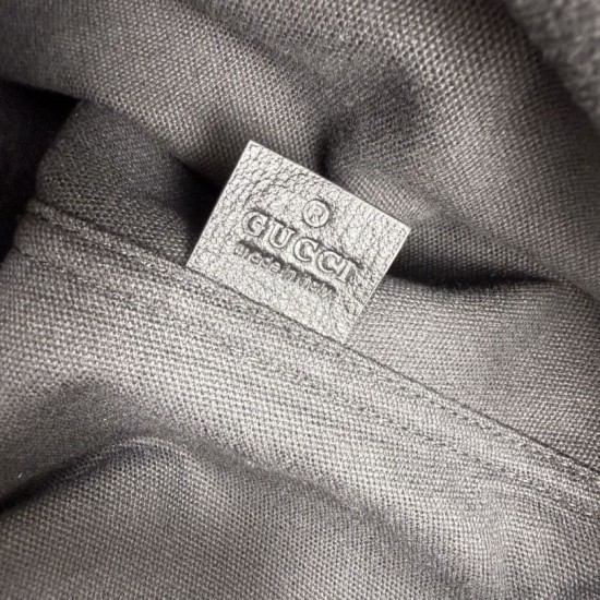Replica di lusso Borsa tote grande Gucci Giglio A008NS tela GG nera Replica perfetta Borsa tote grande Gucci Giglio A008NS tela GG nera Imitazione Falsa