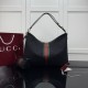 Replica di lusso Borsa tote grande Gucci Giglio A008NS tela GG nera Replica perfetta Borsa tote grande Gucci Giglio A008NS tela GG nera Imitazione Falsa