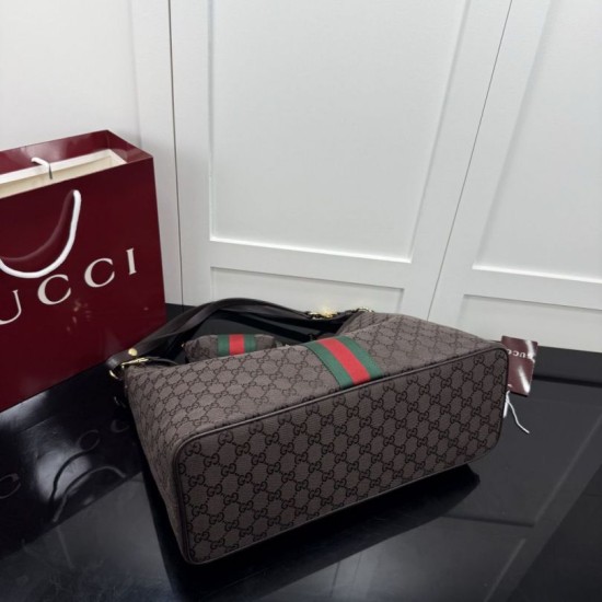 Replica di lusso Borsa tote grande Gucci Giglio A008NS tela GG bordeaux Replica perfetta Borsa tote grande Gucci Giglio A008NS tela GG bordeaux Imitazione Falsa