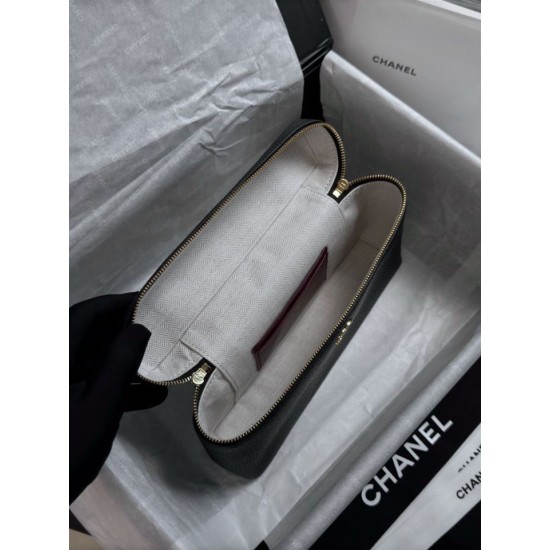 Replica di lusso Beauty case grande Chanel Métiers d'art con catena AP5437 Nero Replica perfetta Beauty case grande Chanel Métiers d'art con catena AP5437 Nero Imitazione Falsa