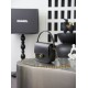 Replica di lusso Borsa Chanel Mini Flap con manico superiore AS6424 Nero Replica perfetta Borsa Chanel Mini Flap con manico superiore AS6424 Nero Imitazione Falsa