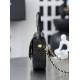 Replica di lusso Mini borsa a tracolla Chanel stampa coccodrillo AS6424 Nero Replica perfetta Mini borsa a tracolla Chanel stampa coccodrillo AS6424 Nero Imitazione Falsa