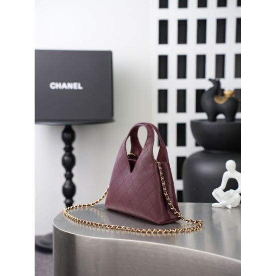 Replica di lusso Borsa Chanel AS6392 triangolare trapuntata bordeaux Replica perfetta Borsa Chanel AS6392 triangolare trapuntata bordeaux Imitazione Falsa