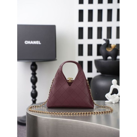 Replica di lusso Borsa Chanel AS6392 triangolare trapuntata bordeaux Replica perfetta Borsa Chanel AS6392 triangolare trapuntata bordeaux Imitazione Falsa