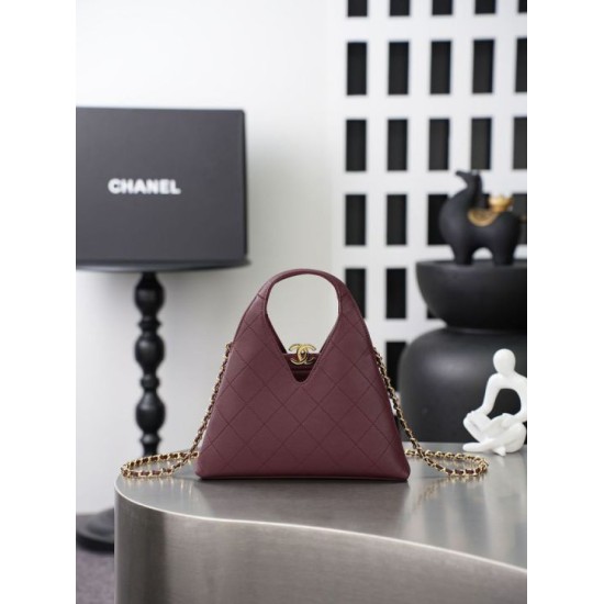 Replica di lusso Borsa Chanel AS6392 triangolare trapuntata bordeaux Replica perfetta Borsa Chanel AS6392 triangolare trapuntata bordeaux Imitazione Falsa