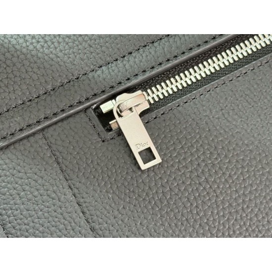 Replica di lusso Borsa a tracolla Dior Normandie con patta nera Replica perfetta Borsa a tracolla Dior Normandie con patta nera Imitazione Falsa