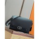 Replica di lusso Borsa a tracolla Dior Normandie con patta nera Replica perfetta Borsa a tracolla Dior Normandie con patta nera Imitazione Falsa