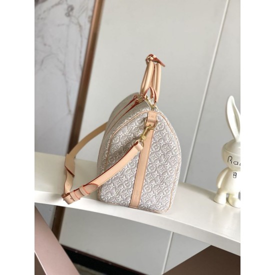 Replica di lusso Borsa da viaggio LV Keepall Bandoulière 45 con monogram Replica perfetta Borsa da viaggio LV Keepall Bandoulière 45 con monogram Imitazione Falsa