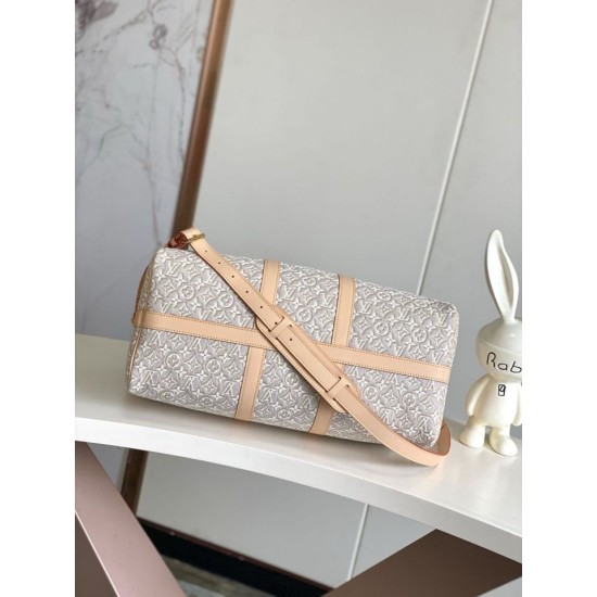 Replica di lusso Borsa da viaggio LV Keepall Bandoulière 45 con monogram Replica perfetta Borsa da viaggio LV Keepall Bandoulière 45 con monogram Imitazione Falsa