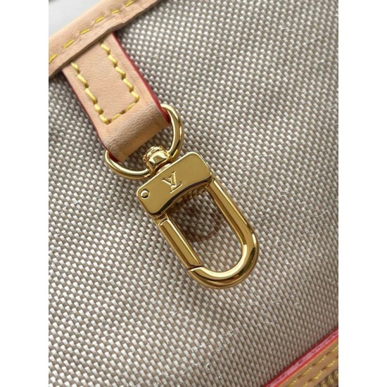 Replica di lusso Borsa Louis Vuitton Neverfull MM M2A381 jacquard bianco Replica perfetta Borsa Louis Vuitton Neverfull MM M2A381 jacquard bianco Imitazione Falsa