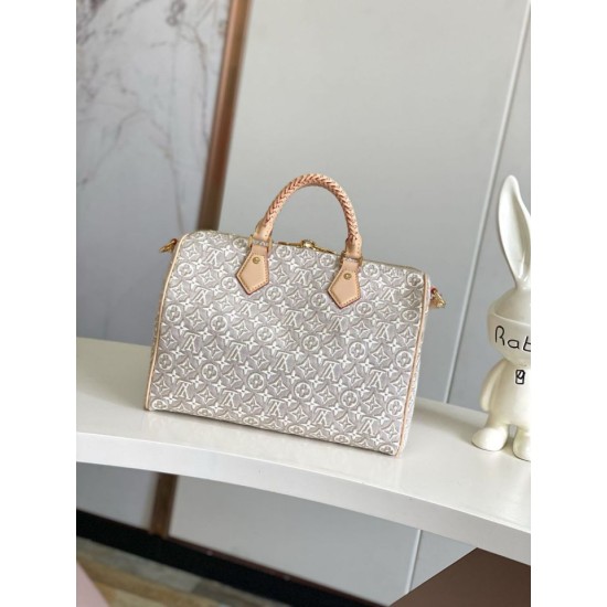 Replica perfetta Borse LV Speedy Soft 30 M28479 163 chip dinamico Imitazione Falsa