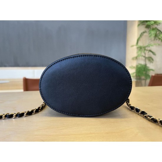 Replica Perfetta Borsa cosmetica vintage Chanel AS1625 Nero Imitazione Falsa