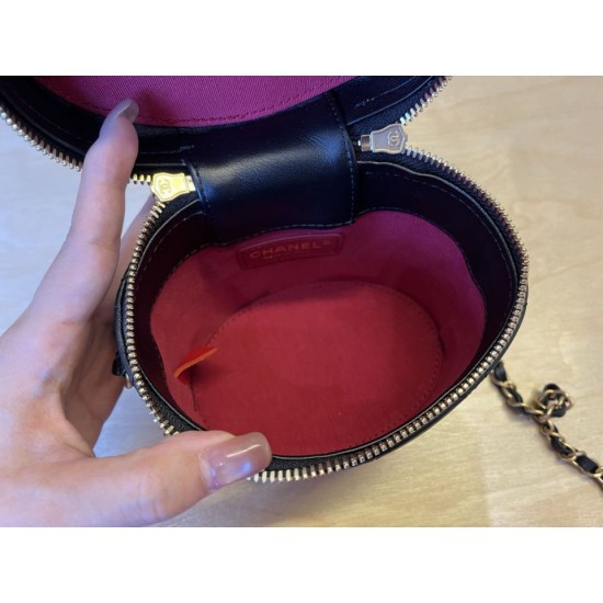 Replica Perfetta Borsa cosmetica vintage Chanel AS1625 Nero Imitazione Falsa