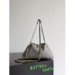 Replica Perfetta Pochette Notte Bottega Veneta Dustbag Grigio Imitazione Falsa