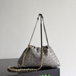 Replica Perfetta Pochette Notte Bottega Veneta Dustbag Grigio Imitazione Falsa