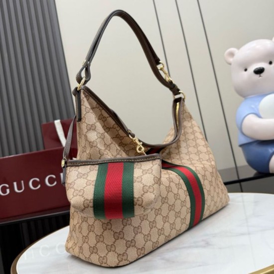 Replica AAA Borsa tote grande Gucci Giglio A008NS tela GG marrone Replica Perfetta Borsa tote grande Gucci Giglio A008NS tela GG marrone Imitazione Falsa