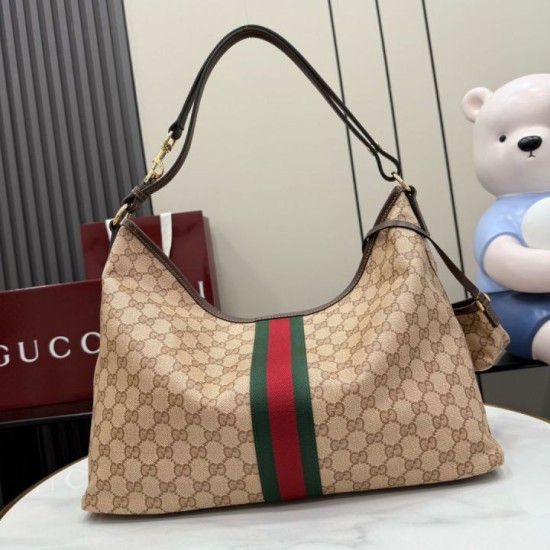 Replica AAA Borsa tote grande Gucci Giglio A008NS tela GG marrone Replica Perfetta Borsa tote grande Gucci Giglio A008NS tela GG marrone Imitazione Falsa