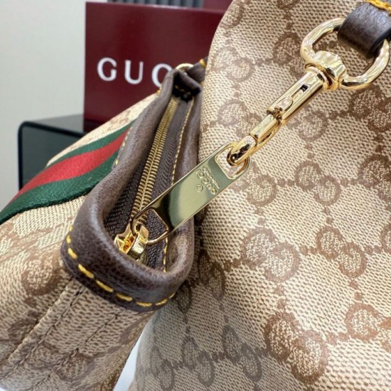 Replica AAA Borsa tote grande Gucci Giglio A008NS tela GG marrone Replica Perfetta Borsa tote grande Gucci Giglio A008NS tela GG marrone Imitazione Falsa