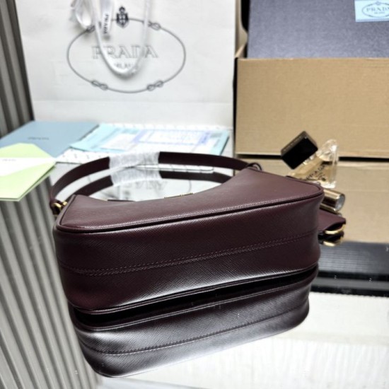 Replica AAA Borsa Prada Re-Edition 2005 Saffiano Borgogna Replica Perfetta Borsa Prada Re-Edition 2005 Saffiano Borgogna Imitazione Falsa