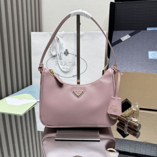 Replica AAA Borsa Prada Re-Edition 2005 Saffiano Rosa Replica Perfetta Borsa Prada Re-Edition 2005 Saffiano Rosa Imitazione Falsa