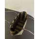 Replica AAA Borsa tote piccola Fendi in tessuto jacquard Marrone Replica Perfetta Borsa tote piccola Fendi in tessuto jacquard Marrone Imitazione Falsa