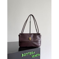 Replica Perfetta Borsa a tracolla piccola BV Bottega Veneta Madison Borgogna Imitazione Falsa
