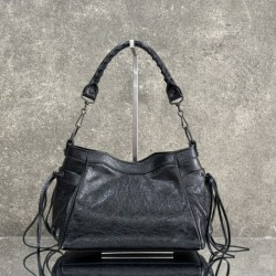 Replica AAA Borsa a secchiello Balenciaga Le City nera Replica Perfetta Borsa a secchiello Balenciaga Le City nera Imitazione Falsa