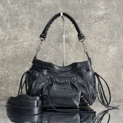 Replica Perfetta Borsa a secchiello Balenciaga Le City nera Imitazione Falsa