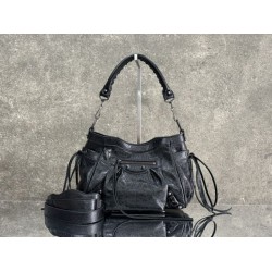 Replica Perfetta Borsa a secchiello Balenciaga Le City nera Imitazione Falsa